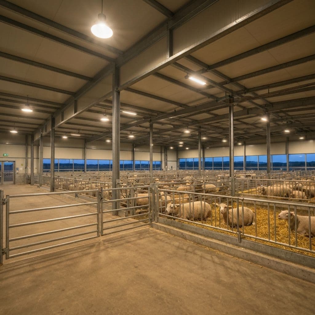Modern sheep & goat breeding facility